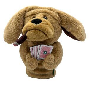 Winning Edge Golf Club Head Cover Poker Hound Dog Puppet w/Cigar For 460cc Club